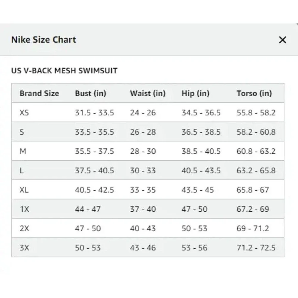Nike Women's Standard Mesh Solid Edge V-Back One Piece Swimsuit Swimwear  Sz M - Picture 8 of 13